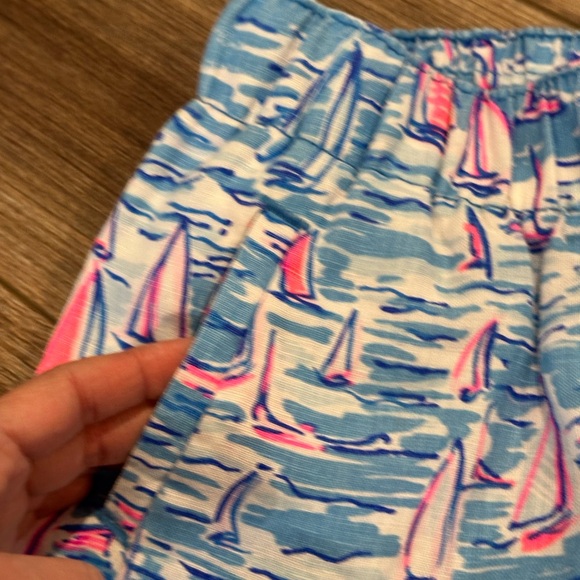 NWOT Lilly Pulitzer Linen Lilo Short in Zanzibar Blue Bootylicious XXS - Picture 5 of 8